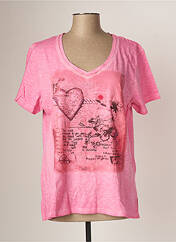 T-shirt rose FASHION HIGHLIGHT pour femme seconde vue