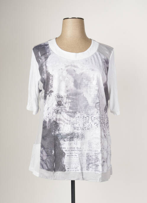 T-shirt gris LEAH CURVE pour femme