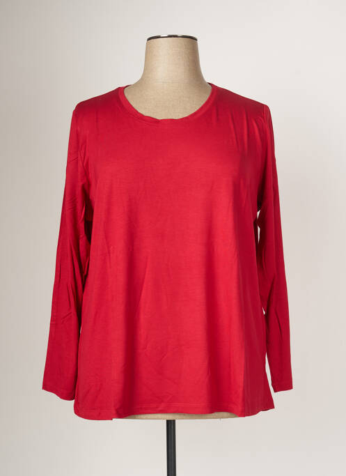 T-shirt rouge SOPHIA CURVY pour femme