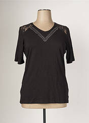 T-shirt noir LEA H. CURVE pour femme seconde vue