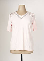 T-shirt rose LEA H. CURVE pour femme seconde vue