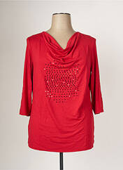 T-shirt rouge LEA H. CURVE pour femme seconde vue
