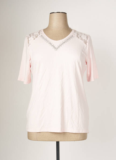 T-shirt rose LEA H. CURVE pour femme