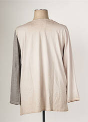T-shirt beige LEAH CURVE pour femme seconde vue