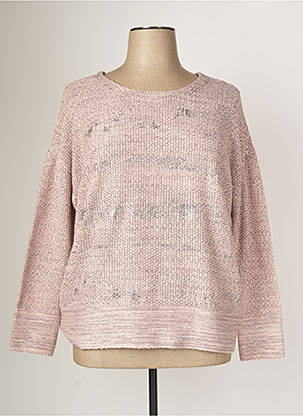 Pull rose LEA H. CURVE pour femme