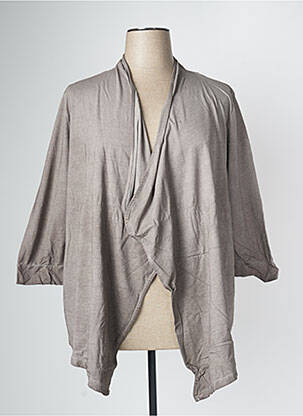 Veste casual gris LEAH CURVE pour femme