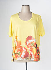 T-shirt jaune SOPHIA CURVY pour femme seconde vue