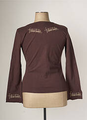 T-shirt marron FASHION JUNKIE pour femme seconde vue