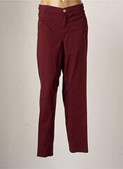 Pantalon slim rouge SOPHIA CURVY pour femme seconde vue