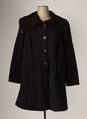 Manteau long noir TWISTER pour femme