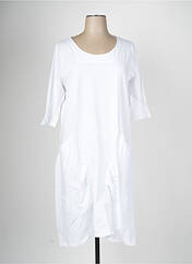 Robe mi-longue blanc SOPHIA CURVY pour femme seconde vue