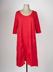Robe mi-longue rouge SOPHIA CURVY pour femme seconde vue