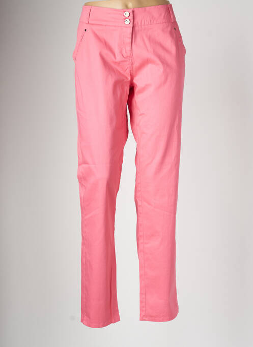 Pantalon droit rose ZELI pour femme
