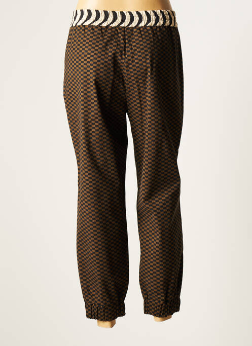 Pantalon 7/8 marron AHIMARIA pour femme