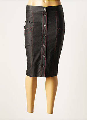 Jupe mi-longue taille normale noir MERI & ESCA femme