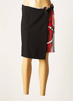 Jupe mi-longue stretch noir DOLCEZZA femme