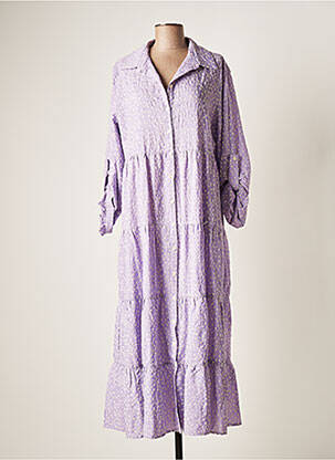Robe longue violet OTTANTOTTO pour femme