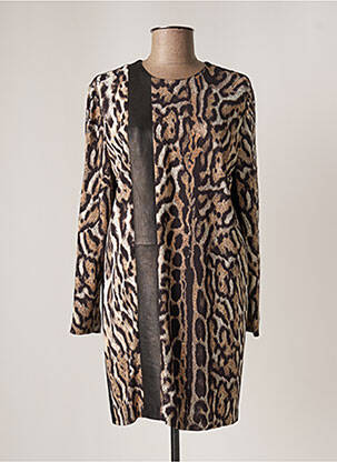 Robe courte fermeture zippée au dos manches longues noir JUST CAVALLI femme