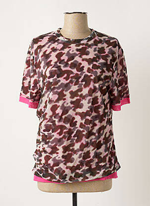 T-shirt coupe cintrée manches courtes rose KENZO femme