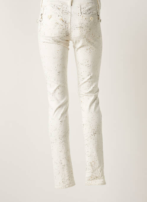 Jeans coupe slim blanc HICH USE pour femme