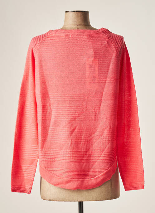 Pull col rond manches longues rose ONLY femme