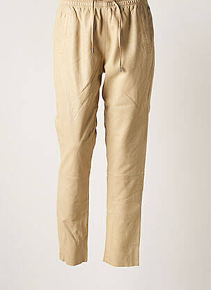 Pantalon 7/8 beige GIPSY BY MAURITIUS pour femme