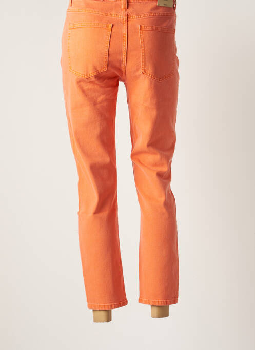 Jeans coupe droite orange ONLY pour femme