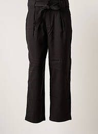 Pantalon droit stretch taille haute noir MAISON SCOTCH femme