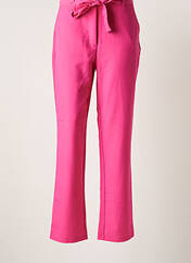Pantalon droit rose PIECES pour femme seconde vue