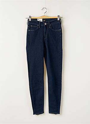 Jeans skinny tissage brut taille haute bleu LEE femme