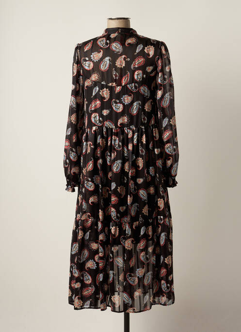 Robe mi-longue noir IMPERIAL pour femme