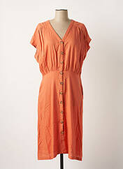 Robe mi-longue orange BLEND SHE pour femme seconde vue