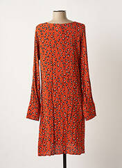 Robe mi-longue orange ICHI pour femme seconde vue