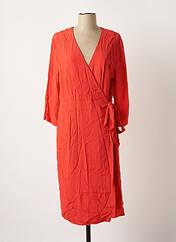 Robe mi-longue rouge ICHI pour femme seconde vue