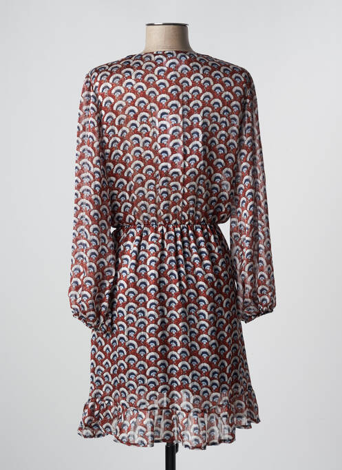 Robe courte marron RUE DES ABBESSES pour femme