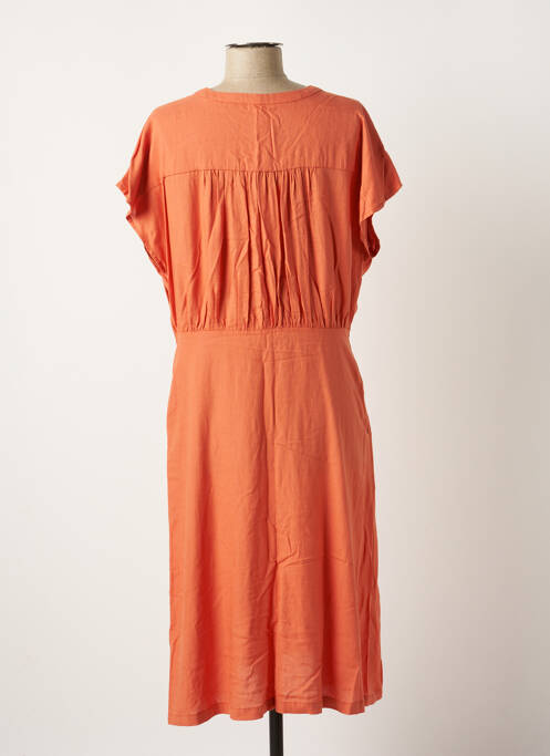 Robe mi-longue orange BLEND SHE pour femme