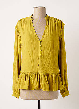 Blouse manches longues manches longues vert ORFEO femme