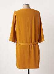 Robe mi-longue orange EMA BLUE'S pour femme seconde vue