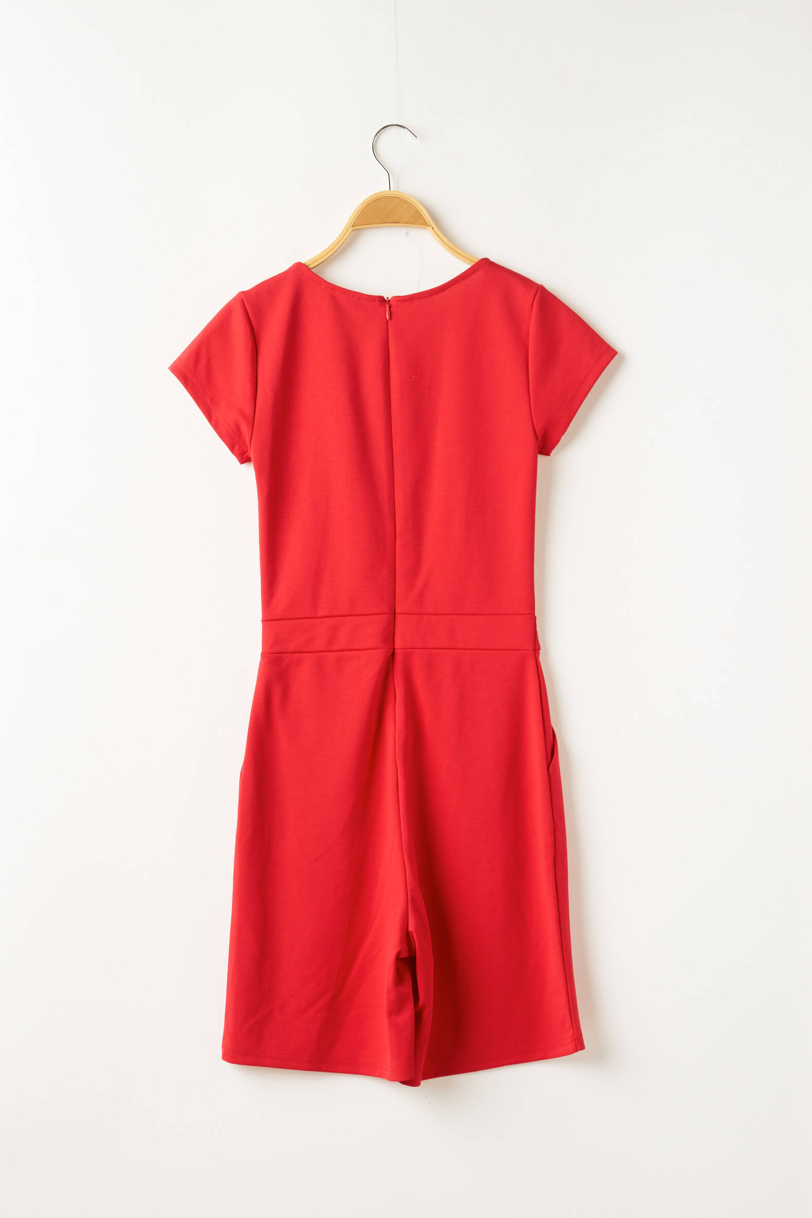 Coloody Combishort Femme Manches Courtes – Jumpsuit Élégant Loose Avec Ceinture – Style Casual Chic