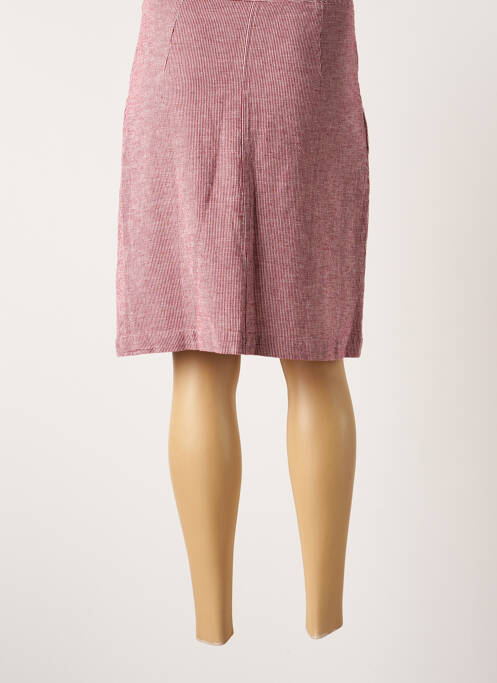 Jupe mi-longue rouge ICHI pour femme