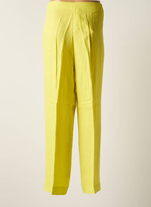 Pantalon droit jaune FRANCK ANNA pour femme