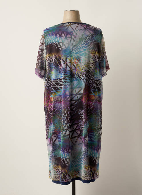 Robe mi-longue bleu IMPULSION pour femme