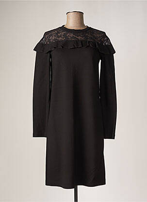 Robe mi-longue noir RIVIERES DE LUNE pour femme