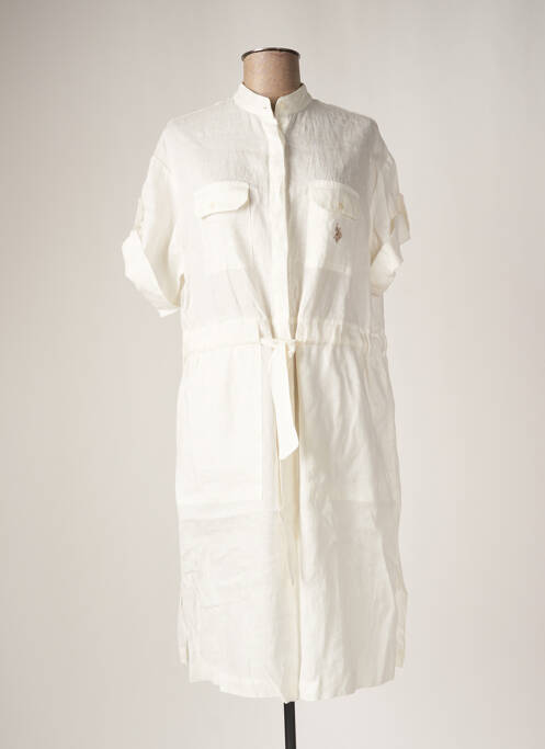 Robe mi-longue blanc U.S. POLO ASSN pour femme