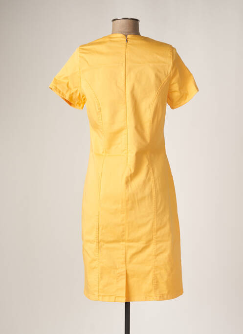 Robe mi-longue jaune IMPULSION pour femme