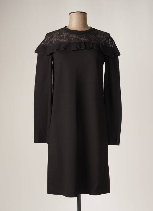Robe mi-longue noir RIVIERES DE LUNE pour femme