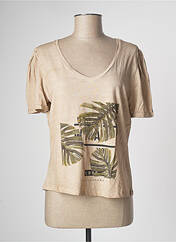 T-shirt beige EVA KAYAN pour femme seconde vue