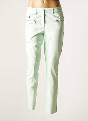 Pantalon slim stretch taille normale vert MARC AUREL femme