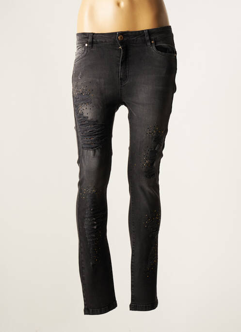 Jeans skinny taille normale taille normale gris CRISTINA BARROS femme
