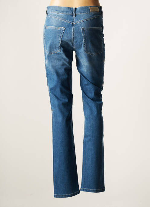 Jeans coupe slim bleu CMK pour femme